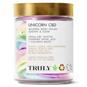 Truly Beauty Unicorn Whipped Body Polish with Chia, Acai and Rose  with Shea for Women, Body Butter Cream for Softer, Smoother and Glowing Skin  2 Fl. Oz
