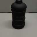 HYDRATE XL Jug 74 Oz Water Bottle - BPA Free, Leak Proof, Flip Cap, Ideal for Gym - Clear Water Container with Extra Strong Material - Perfect for Sports, Rugby, and on the Go (Matte Black, 2.2L)