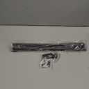 Curtain Rods for windows 32-48 inch, 5/8 inch Decorative Brown Splicing Heavy Duty Metal Curtain Rod set with Brackets