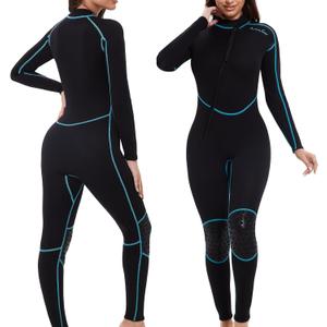 OMGear Wetsuit Women Men 2mm 3mm Neoprene Dive Wet Suit for Cold Water Short/Full Body Thermal Swimsuit for Adults Snorkel Suit for Snorkeling Scuba Diving Swimming Surfing Spearfishing (Medium)