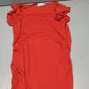 Kilottor Girl's Dress Ruffle Sleeve Bodycon Formal Party Ruched Pencil Dress  (Red, 13-14 Years)