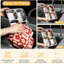 Honeydak 6 Pack Stainless Steel Snack Containers with Lids Compartments Stainless Steel Lunch Box Reusable Meal Prep Lunch Containers for Home Travel Work Camp Party(Middle 4 Compartment)