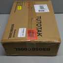 TUTOTAK Corner Shelf with LED Light, 6Tier Corner Bookshelf for Small Space, Narrow Display Corner Shelf Stand with Storage Rack, for Living Room, Bedroom, Brown BS05BC006L