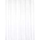 Barossa Design Waterproof Fabric Short Shower Curtain Liner Microfiber 72" W x 66" H - Hotel Quality, Machine Washable, White Shower Liner for Bath Tub, 72x66