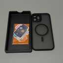 CANSHN Magnetic Compatible with iPhone 12 Pro Max Case, Upgraded [Full Camera Protection] [Compatible with Magsafe] [Translucent Matte] Shockproof Protective Phone Cover 6.7 Inch - Black