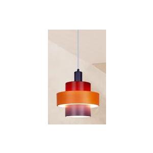 Lampe House Unique 3-Ring Pyramid Pendant Light Fixtures - LED Technology, Metal Acrylic Shade, Adjustable Height - Versatile Hanging Lights for Bedrooms, Kids Rooms, Living Rooms & Dining Areas (Sunset)