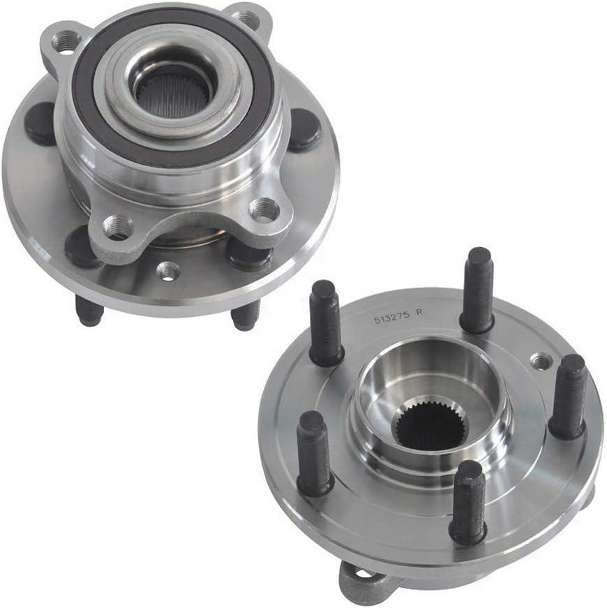 IRONTEK Front Wheel Hub and Bearing Assembly fits 2011-2014 for Ford Edge, 2009-2016 for Lincoln MKS, 2013-2019 for Ford Police Interceptor Sedan 513275x2 (5lug W/ABS) 2pcs