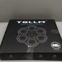 Music Boxing Machine, Interactive Punching Trainer with Boxing Gloves, Large Size Wall Mounted Electronic Boxing Target for Adult Kids, 9 Modes & 9 Speeds (Black)