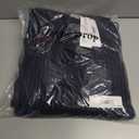 The Drop Women's Marcy Ribbed Polo Top (Large, Navy)