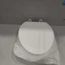 SAMODRA Raised Toilet Seat Riser, White, 3 Inch High Elevated Toilet Seat for Seniors, Soft Close, Easy Install & Clean (Elongated)