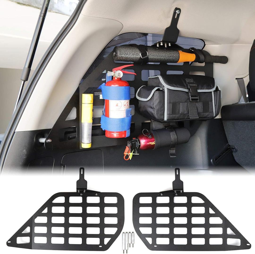 JeCar Modular Storage Panel System Rear Cargo Rack Trunk Shelf Interior Luggage Storage Carrier for Toyota 4Runner 2010-2020