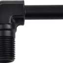 EVIL ENERGY 1/4" NPT Male to 3/8" Barb Fitting Adapter 90 Degree Aluminum Black