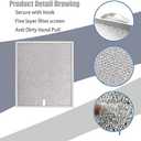 S99010430-002 Range Hood Filter (15.75"L x 13.88"W x 0.39"Th), for Broan-Nutone Exhaust Fan Range Hood - 2 pack