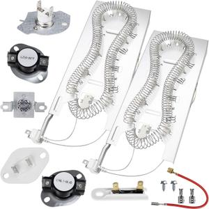 WP3387747 3387747 Dryer Heating Element Kit - Compatible with Whirlpool Cabrio Kenmore He2 Kenmore Elite He3 Maytag Bravos XL Dryers - Replaces W11344457 AP6008281 WD05X30818 GEW9250PW0 GEQ9800PW1