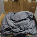 Bedsure Comforter Set Queen Size - Cotton Fabric with Microfiber Inner Fill, Grey Stone Color Soft Bed Set for All Seasons, 3 Pieces, 1 Comforter (90" x 90") and 2 Pillow Cases (20" x 26")