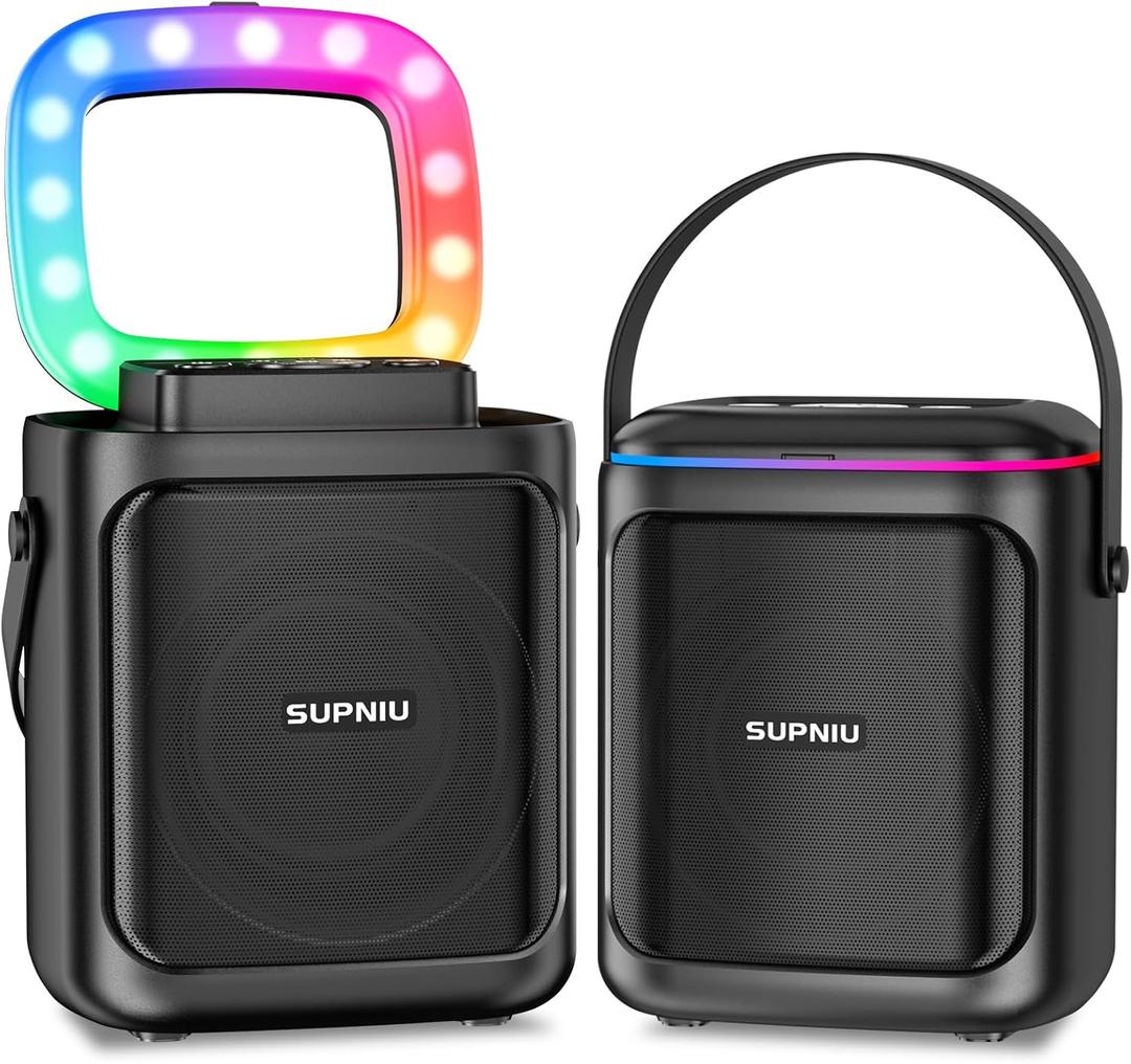 30W Portable Bluetooth Speaker Wireless with Loud Crystal Clear Stereo Sound - TWS Pairing & 24H Playtime with Led Lights | Small Party Speakers for Indoor/Outdoor, Travel, Gathering (1pcs) (S50)