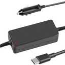 TREE.NB 90W Faster Charger USB-C Laptop Car Charger for ASUS Chromebook CX1 Flip, MacBook Pro Air, Lenovo Chromebook Flex 3 5 Yoga IdeaPad 3 11, Acer Chromebook Spin, Easy to use, Black