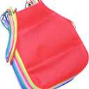 PRETYZOOM 12pcs Kids Non-woven Painting Apron Art Smock for Kids Cooking Painting Bbq Long Ties for Easy Dressing