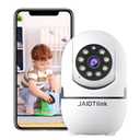 JAIOTlink 1080P Video Baby Monitor with Camera and Audio, Indoor Camera for Home Security with 2.4G/ 5GHz WiFi, Color Night Vision, AI Motion Detection, 2-Way Audio, Compatible with Alexa
