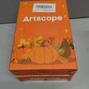 2 x Artscope Halloween Decorative Throw Pillow Covers 18x18 Inch Set of 4, Ghost Trick or Treat Pumpkin Sweet But Spooky Outdoor Farmhouse Pillow Cases for Home Sofa Couch-Orange