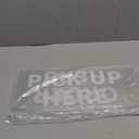 2 Pcs 13 x 6 Inches Order Here and Pick up Here Sign Acrylic Order Sign Big Clear Hanging Pick up Hers with Hooks for Restaurants Cafes Bars Bakery Ice Cream Concession Booth