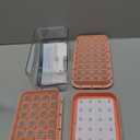 PHINOX Ice Cube Tray with Lid and Bin, Ice Trays for Freezer, Flexible Ice Cube Trays, Making 56 pcs Ice Cubes, Chilling Cocktail, Whiskey, Coffee, with 2 trays, Ice Container, Scoop&Cover, BPA Free (Pink)