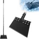 Ice Scraper for Driveway 65in Garden Flat Shovel Ice Chopper Heavy Duty Multi Weeding Shovel with 11in Spring Steel Blade Floor Scraper for Ice, Snow, Weed, Moss, Driveway, Lawn Edging