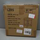 LZRS Round Adirondack Patio Side Table End Table, Outdoor Side Tables for Patio, Backyard,Pool, Indoor Companion, Easy Maintenance & Weather Resistant(Turquoise)