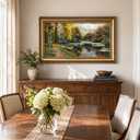 DECORARTS Peder Mork Monsted River Landscape Wall Art, Gold Frame,36x22
Monsted River Landscape 1903 Framed Wall Art,Forest Nature Decor for Living Room Bedroom, Giclee Print, Ready to Hang