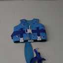 DOOHALO Toddler Swim Vest Kids Swimming Training Vest for Boys Girls Suitable for Age 1 to 8 Years (Small(22-33Ibs/1-2Yrs), Blue Color Whale Ocean Design)