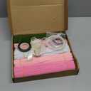 601PCS Complete Pink Pipe Cleaners Flower KitPastel Pipe Cleaners for Flowers, DIY Craft Supplies for Projects, 6 Colors, with Floral Wires, Tape, Glue Sticks, Ribbon, Stamen, Manual & Video Tutorial