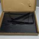 Heimlove Black Deep Floating Shelves for Wall, 16W x 12D Wood Wall Shelves Set of 2, Wide Floating Bookshelf for Living Room, Kitchen, Office, Bedroom and Decor Storage, with Metal Bracket - Black