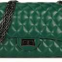 Gladdon Quilted Crossbody Purse for Women Trendy Ladies Shoulder Bag with Chain Designer Purses