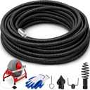 87597 C-45IW Inner 1/2" X 75' 45IW Solid Core Clean Snake Cable for RIDGID
K-3800 & K-400 Drum Machines, Heavy Duty Plumbing Auger Sewer Snake for 2"–4" Lines, 87597 1/2-Inch x 75-Feet C-45IW Solid Co