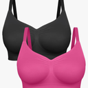 FeelinGirl Bralettes for Women with Support Comfortable Bras No Underwire Seamless Everyday Bras, L