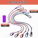 5-Pack No-Pull Dog Slip Leads 5FT Adjustable, Red/Black/Blue/Brown/Purple (for Small Dogs) - Easy On/Off, No Collar Needed, Standalone Use, Ideal for Walking & Training