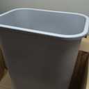 Rubbermaid Commercial Products Deskside Wastebasket/Trash Can, 10.25-Gallon/41-Quart, Gray, Plastic, Garbage Can for Home/Office, Fits Under Desk/Sink/Cabinet