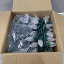 C9 Christmas Lights Outdoor with 100 Spring Clips 65FT 100 LED, C9 String Lights Waterproof Connectable Commercial Grade for Outside House Roof Patio Garden Yard Outdoor Christmas Decorations, White