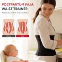 Nebility Waist Trainer for Women Faja Postpartum Corset Shapewear Tummy Control Waist Cincher Body Shaper, M