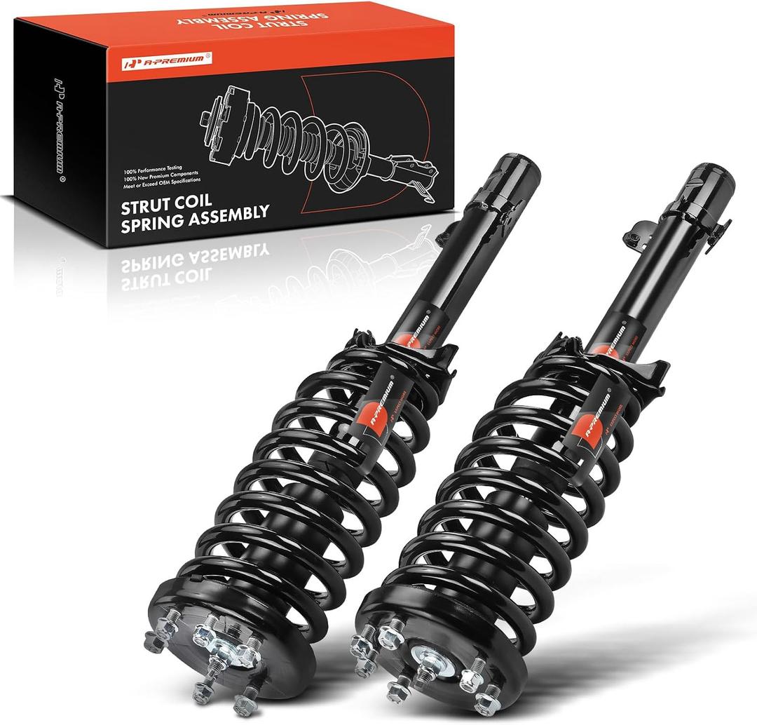 A-Premium Front Struts Compatible with Honda Accord [3.5L] 2008-2012, Sedan - 2x Replacement Suspension Complete Strut Assembly Shock with Coil Spring