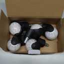 2" Ball Caster Wheels, Hirate 360 Degree Rotation Universal Ball Casters with Nylon Cover for Office Furniture Chairs Replacement Casters Smooth Rolling 7/16" x 7/8", Set of 5, White