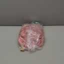 Pink Wig With Bangs Long Wavy Wigs for Women 26 Inch Curly Wavy Wig With Bangs Natural Looking Synthetic Heat Resistant Fiber Wig for Daily Party Use