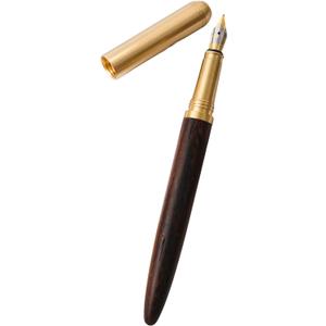 Bamboo Wood Fountain Pen with Ergonomic Grip Polished Steel Nib Ideal for Any Writing Calligraphy Fashionable Leather Gift Box Best Pen Gift Set for Men Women Professional Executive Office Nice Pen