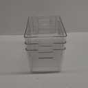 Clear Plastic Storage Bins, Pantry Organizers and Storage or Kitchen Organization and Storage Containers Bins for Organizing, Fridge, Freezer, Bathroom, Pantries, Refrigerator, Cabinet Organizer Bin (11 x 7.5 x 6)