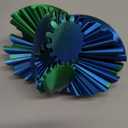 Gear Sphere, 3D Printed Gearsphere - The Steampunk Whirling Wonder Fidget Gear Ball, Gearsphere Cube Fidget Toy for Office and Home, Stress Relief Cool Stuff Toys Gift for 3+ Kids Adult (Green)