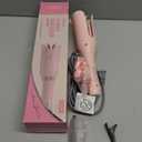 Ufree Automatic Rotating Curling Iron, 1 Inch Ceramic Curling Wand, 1-Click Hair Curler with 3 Heat & Timers, Anti-Scald Design, 1M Ionic Care, Dual Voltage for Travel Beach Waves, Rose Gold