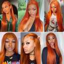 #350 Ginger Bundles Human Hair Straight Bundles Human Hair 22 Inch Orange Single Bundle Human Hair Extension for Women 100g Total