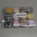 Rarapop 24 Pack Reusable Mini Round Tinplate Candle Tin Jars with Lids, 20ml Small Flower Travel Tin Cans Refillable Empty Container Bottle for Lip Balm, Salve, Eye Shadow, Powder