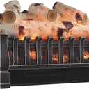 duraflame 20.5-inch Electric Log Set Heater with Remote Control (Antique Bronze)