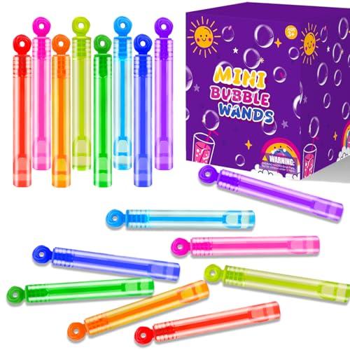 Easter Basket Goodie Bag Stuffer Fillers for Kids, 32 Pack Mini Bubble Wand Toys Gifts for Toddlers, Small Spring Birthday Camping Party Favor Supplies, Classroom School Stuff Prize Treats Non Candy